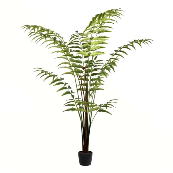 Vickerman 6-ft Artificial Potted Leather Fern