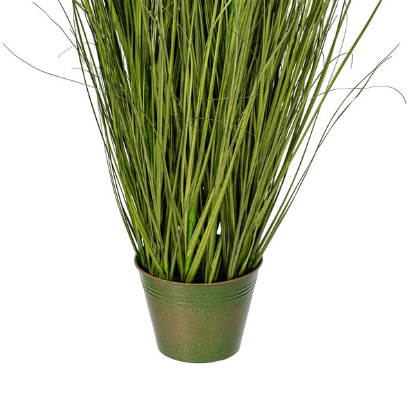 Vickerman 60-in Artificial Potted Green Grass and Daisies