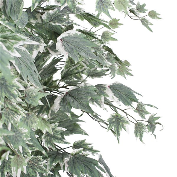 Vickerman 4-ft Artificial Silver Maple Bush in Black Plastic Pot