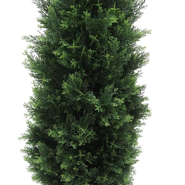 Vickerman 6-ft Artificial Potted Green Cedar Tree