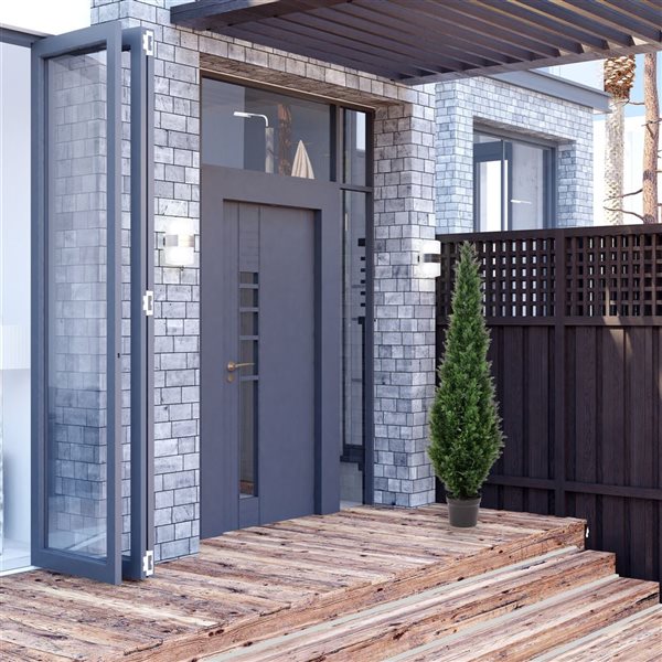 Vickerman 6-ft Artificial Potted Green Cedar Tree