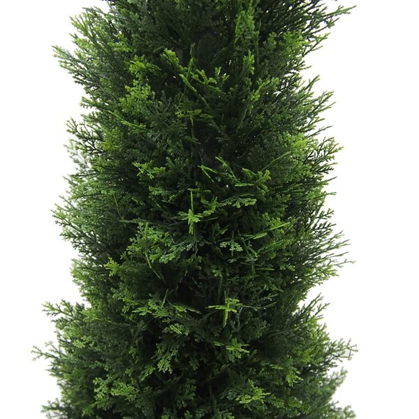Vickerman 4-ft Artificial Potted Green Cedar Tree
