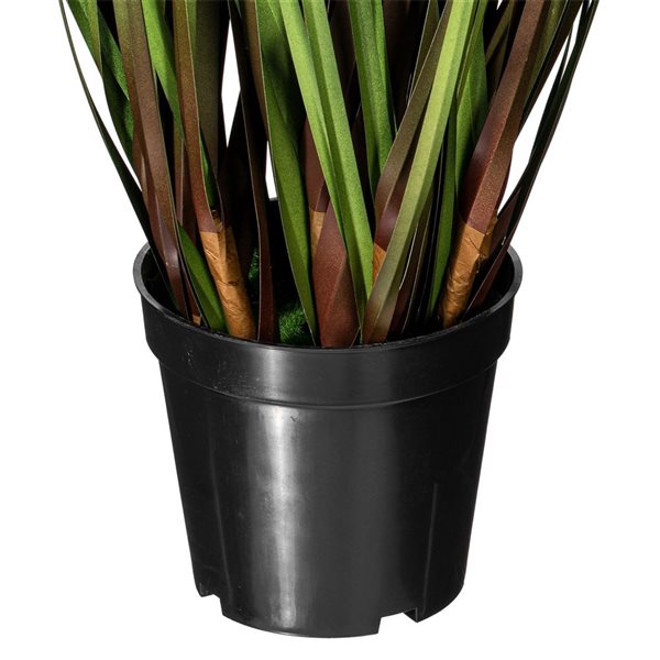 Vickerman 36-in Artificial Potted Green Grass and Eucalyptus