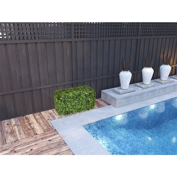 Vickerman 24-in Artificial Green Boxwood Hedge