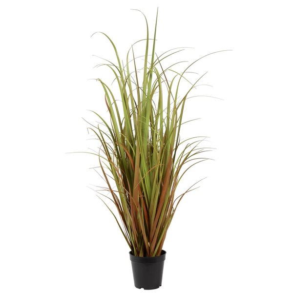 Vickerman 36-in PVC Artificial Potted Mixed Brown Grass