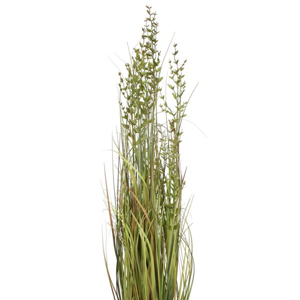 Vickerman 36-in PVC Artificial Potted Green and Brown Grass and Plastic Grass