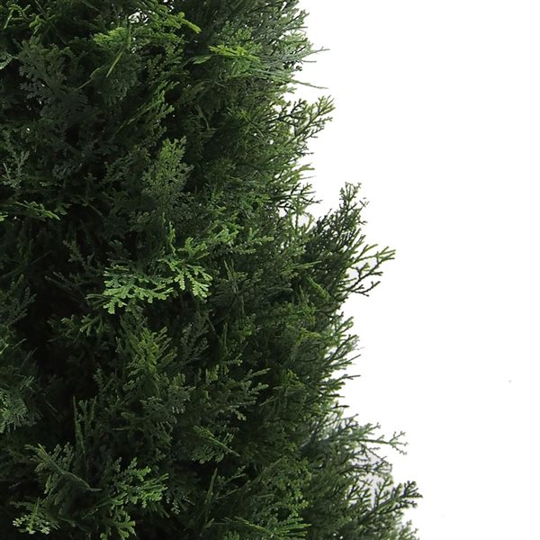 Vickerman 7-ft Artificial Potted Green Cedar Tree