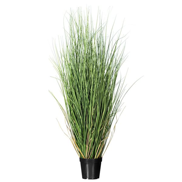 Vickerman 36-in Artificial Potted Green Curled Grass