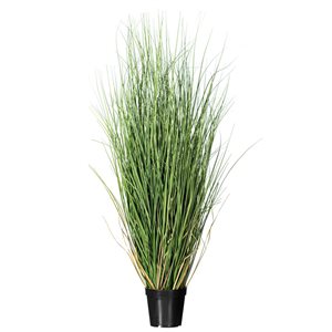 Vickerman 36-in Artificial Potted Green Curled Grass