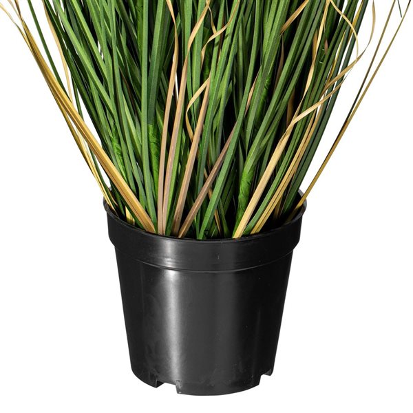 Vickerman 36-in Artificial Potted Green Curled Grass