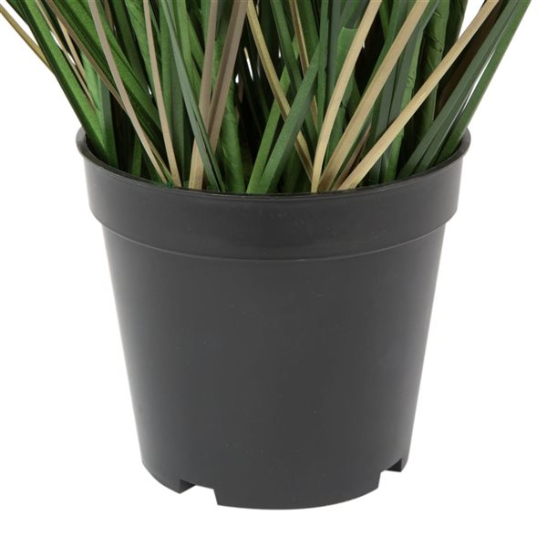 Vickerman 36-in Artificial Potted Green Curled Grass