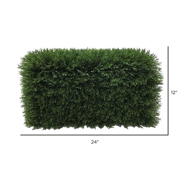 Vickerman Artificial 24-in Green Cedar Hedge