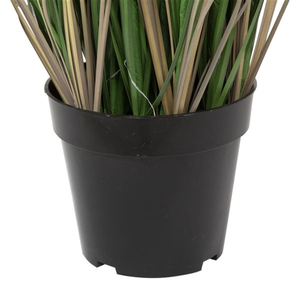 Vickerman 48-in Artificial Potted Green Curled Grass