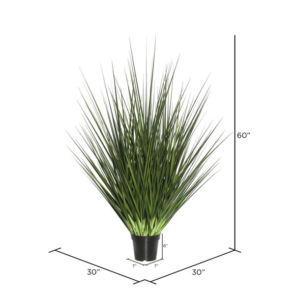 Vickerman 60-in Artificial Potted Extra Full Green Grass
