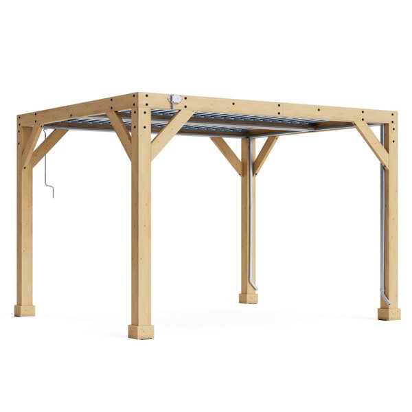 Pergola à persiennes méridienne Yardistry 10 pi x 12 pi