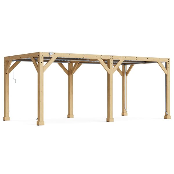 Pergola à persiennes méridienne Yardistry 10 pi x 20 pi