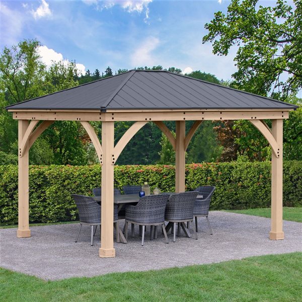 Gazebo méridien Yardistry 11 pi x 13 pi