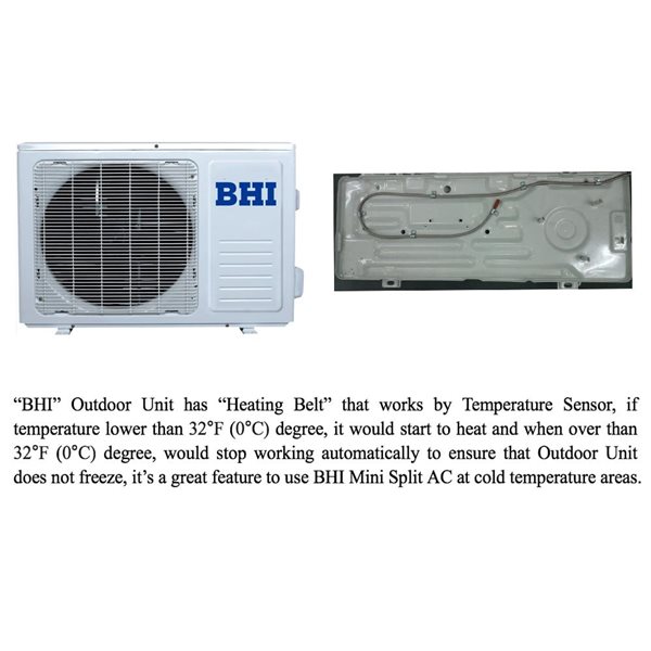 BHI 12,000 BTU 115-Volt Ductless Mini Split Air Conditioner with Heat Pump