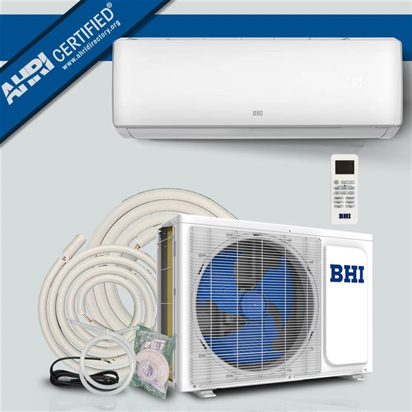 BHI 12,000 BTU 115-Volt Ductless Mini Split Air Conditioner with Heat Pump