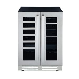 Marathon 24-in Stainless Steel Convertible Wine and Beverage Cooler