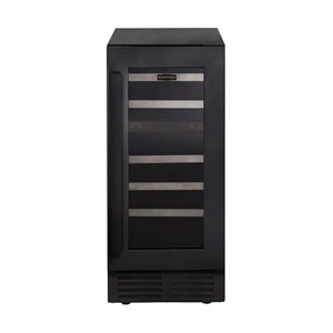 Marathon 15-in Built-in Black Stainless Steel Dual Zone Wine Cooler