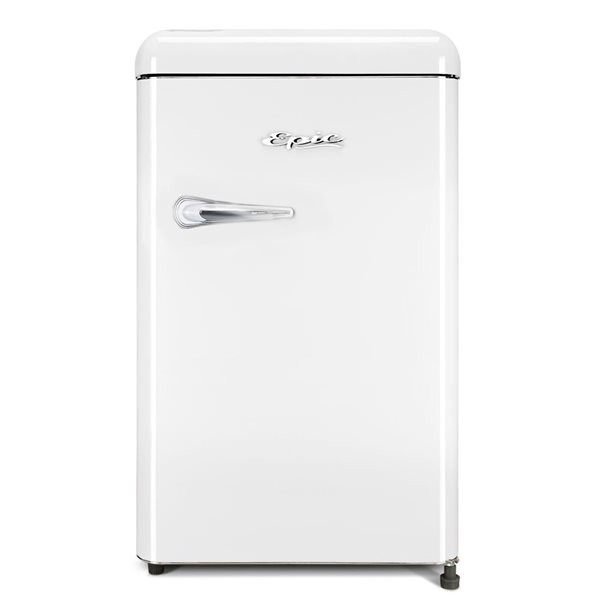 Epic 4.3 cu.ft White Retro Compact Refrigerator