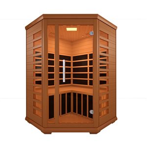 Sauna infrarouge en bois de sapin pruche pour 2 personnes Westinghouse WES43-2100