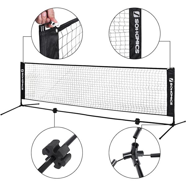 Ensemble De Filet De Badminton Portable Pliable Et Réglable En Hauteur De 09 A 15 M Avec Sac De Transport Disponible Pour Le Sport En Famille En Interieur Ou En Exterieur Ensemble De Filet De Badminton Portable Pliable Et Réglable En Hauteur De 09 A 15 M Avec Sac De Transport Disponible Pour Le Sport En Famille En Interieur Ou En Exterieur