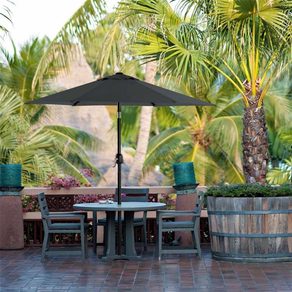 Boutique Home 2.1 m Garden Umbrella Parasol with Tilt and Crank Handle