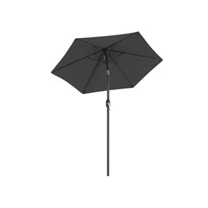 Parasol de jardin Boutique Home 2,1 m avec poignée inclinable et manivelle