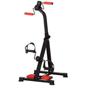 Soozier Pedal Exerciser for Leg/Arm w/ LCD Display and Foot Massage Roller