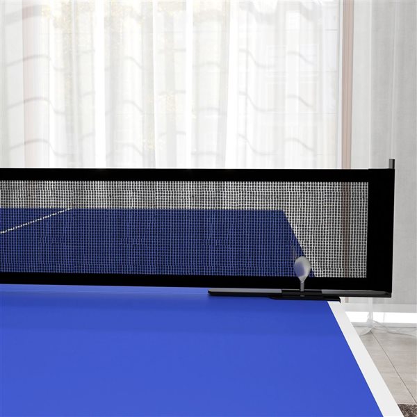 Table de ping-pong/tennis de table pliable Soozier pour extérieur/intérieur, bleu