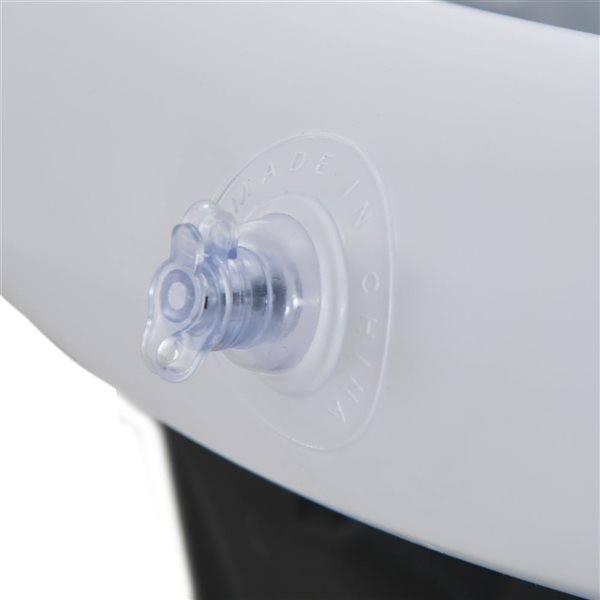 Outsunny 33.5 dia x 29.5-in H Black Portable Inflatable Ice Bath with Thermo Lid