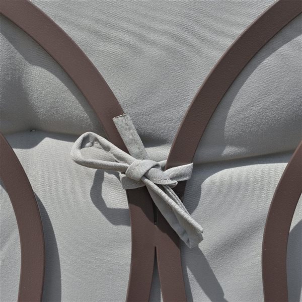 Outsunny 3 Seater Light Grey Porch Swing Chair with Tilt Canopy