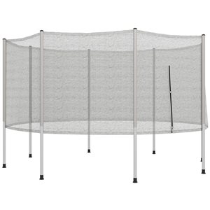 Soozier 12-ft Grey Replacement Trampoline Net Enclosure Safety with 8 Poles