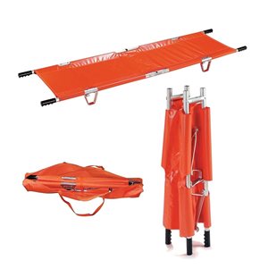 First Aid Central Folding Lightweight Aluminum Stretcher