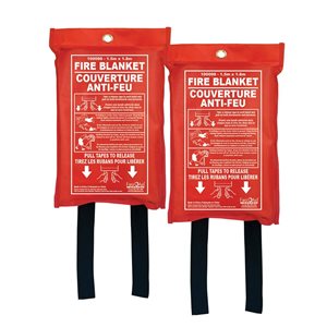 First Aid Central Fire Blanket - 2/Pack