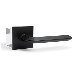 McBowery Crosby Matte Black Combined Modern Interior Privacy/Passage Right Hand Door Handle