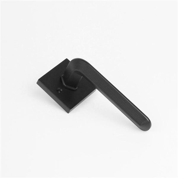 McBowery Crosby Matte Black Combined Modern Interior Privacy/Passage Right Hand Door Handle