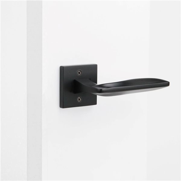 McBowery Canal 2-Pack Matte Black Modern Interior Dummy Door Handle