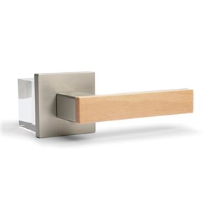 McBowery Summit Satin Nickel Combined Modern Interior Privacy/Passage Left Hand Door Handle