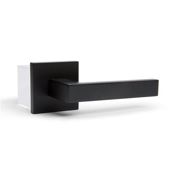 McBowery Allen Matte Black Combined Modern Interior Privacy/Passage Left Hand Door Handle