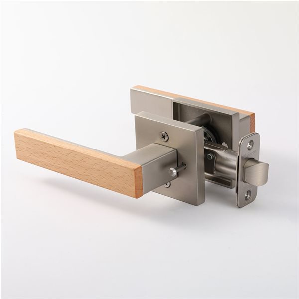 McBowery Summit Satin Nickel Combined Modern Interior Privacy/Passage Right Hand Door Handle