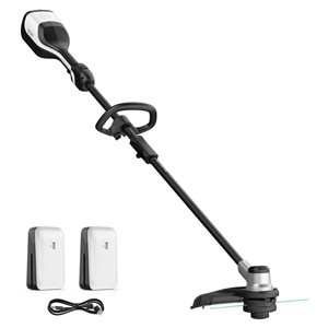 Litheli U20 40 V 13.7-in Telescopic Cordless String Trimmer with Edger Capable (2 Batteries 20 V Included)