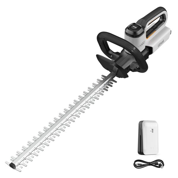 Litheli U20 20 V 2.0 Ah 22-in Dual Blade Action Cordless Electric Hedge Trimmer (1 battery included)