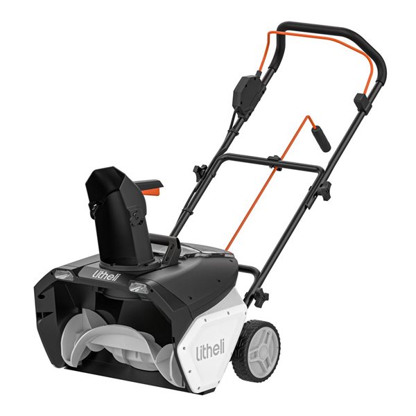 Litheli U20 20 V 4.0 Ah 20-in Single-Stage Push Cordless Electric Snow Blower (2 Batteries Included)