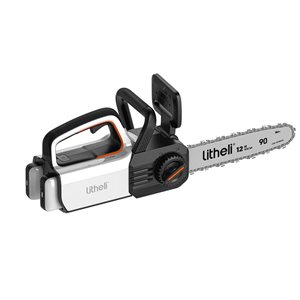 Litheli U20 20 V Lithium ion 2.5 Ah 12-in Brushless Electric Chainsaw (2 Batteries Included)