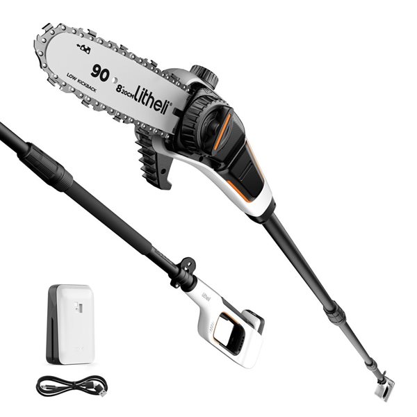 Litheli U20 20 V 2.5 Ah Lithium Ion  8-in Cordless Electric Pole Saw ( 1 Battery Included)