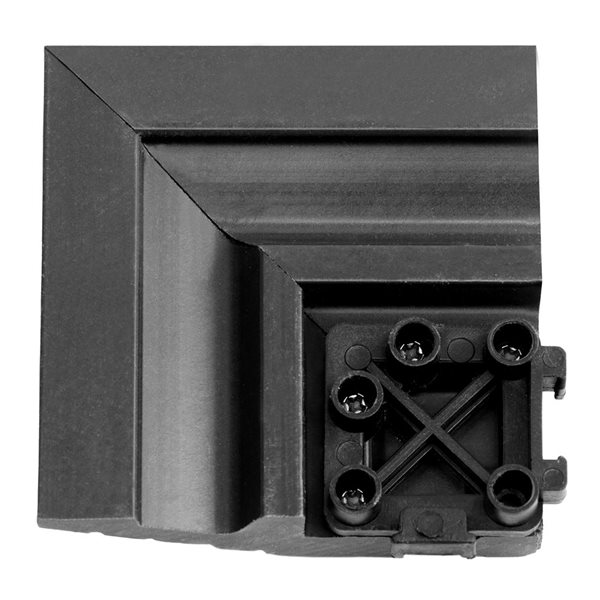 everhome 3 x 3-in Ash Composite Deck Tile Corner Trim 4/Pack