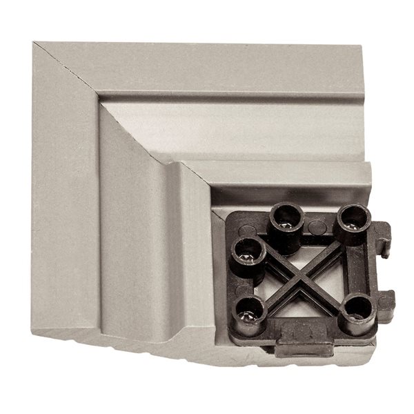 everhome 3 x 3-in Antique Gray Composite Deck Tile Corner Trim 4/Pack